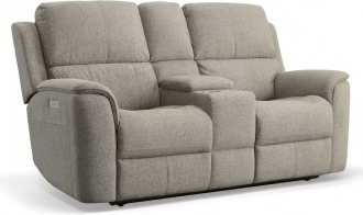 Henry Power Reclining Loveseat with Console and Power Headrests and Lumbar