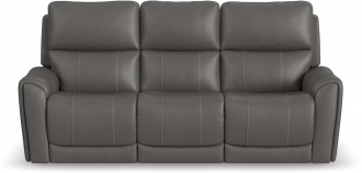 Carter Power Reclining Sofa with Console and Power Headrests and Lumbar