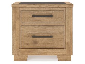 Galliden 29" 2 Drawer Charging Nightstand