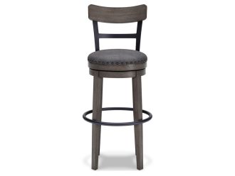 Caitbrook Bar Height Swivel Bar Stool with Contoured Backrest