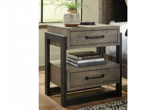 Brennagan 2 Drawer Nightstand